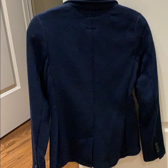Navy Cord Knit Blazer - Picture 3 of 4
